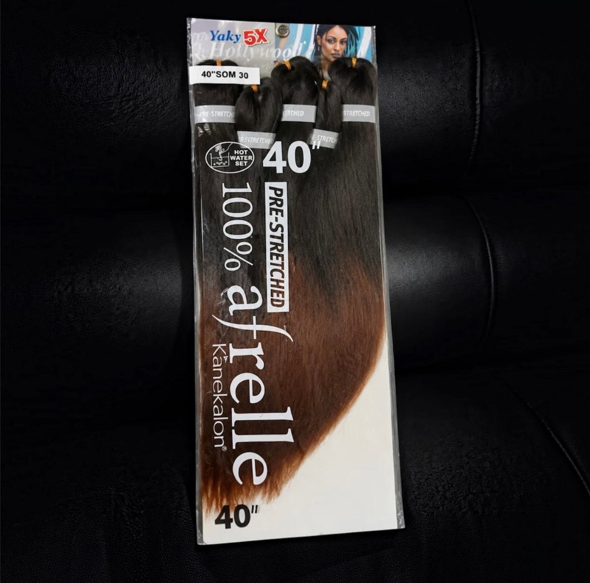 Zury Yaky Hollywood 5X Pre-Stretched Braid 40 inch” Ombre SOM 30 Natural Look
