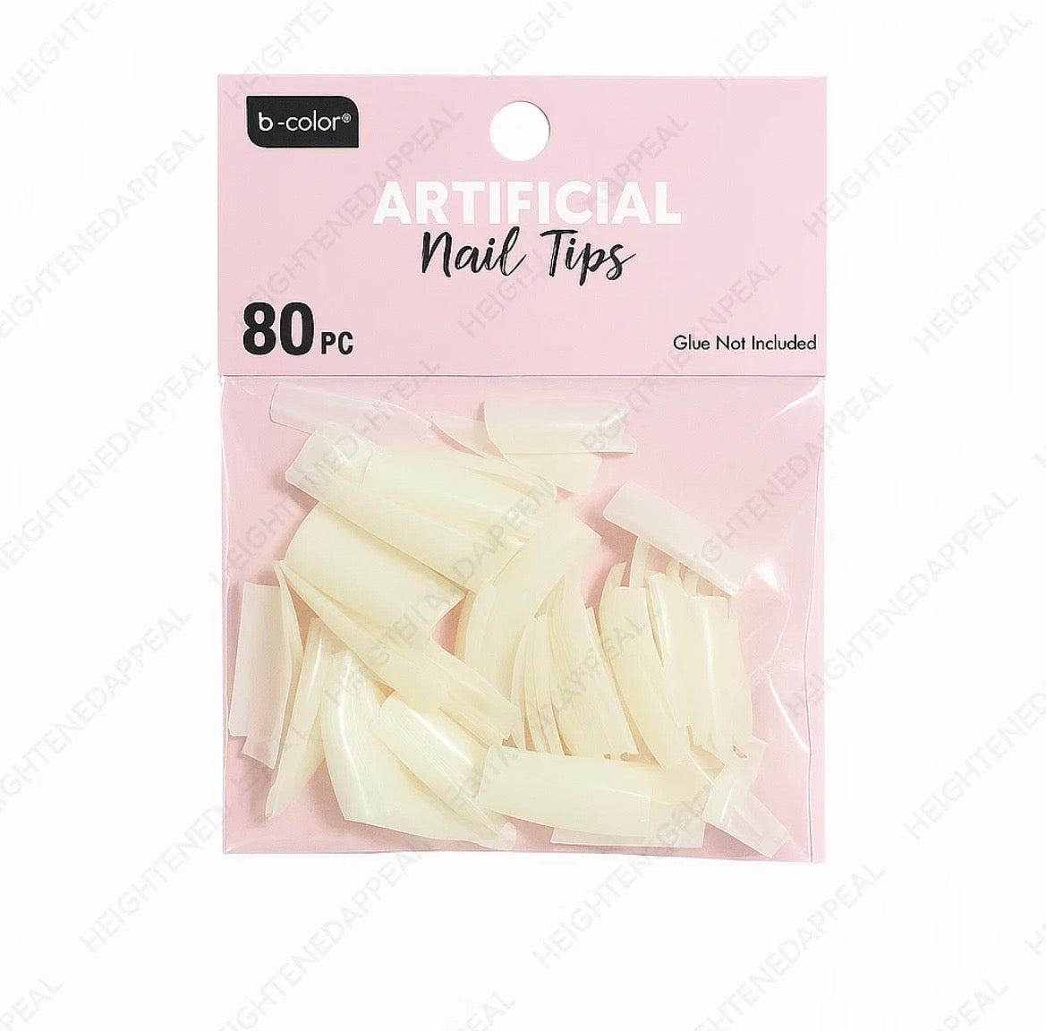Square Nail Tips Clear Full Cover 80pc Acrylic Gel Professional Nail Tech