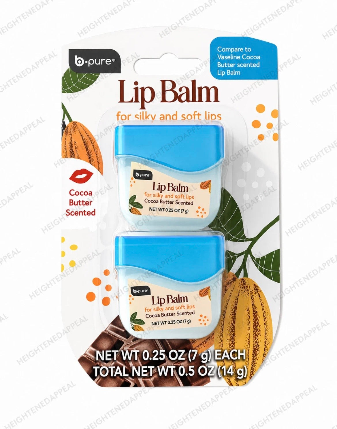 bPure Lip Balm For Silky And Soft Lips - Cocoa Butter Scented