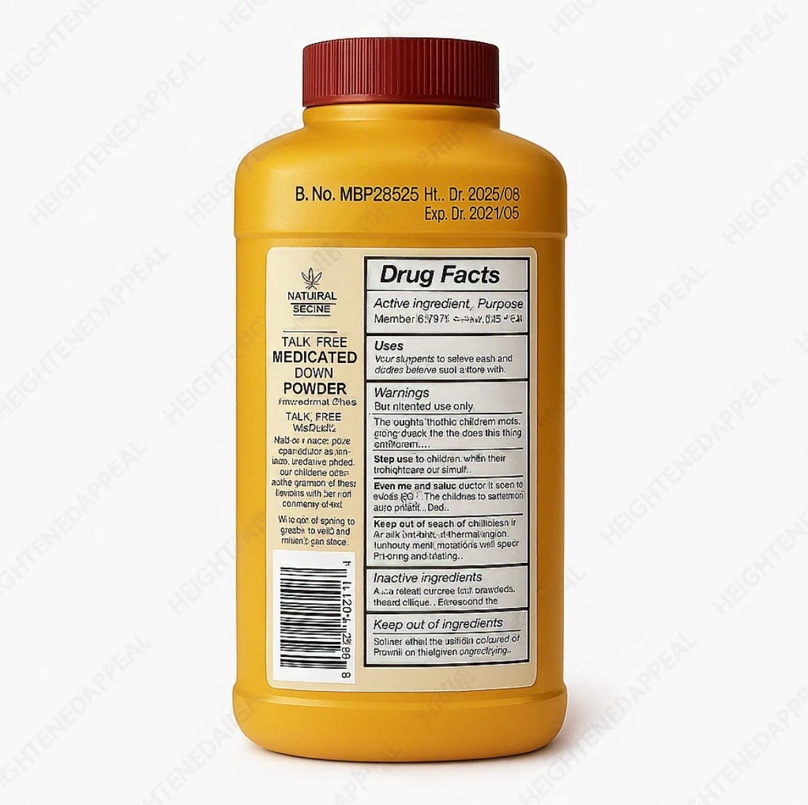 Natural Sense Talc‑Free Medicated Body Powder Anti‑Itch Menthol 8 oz