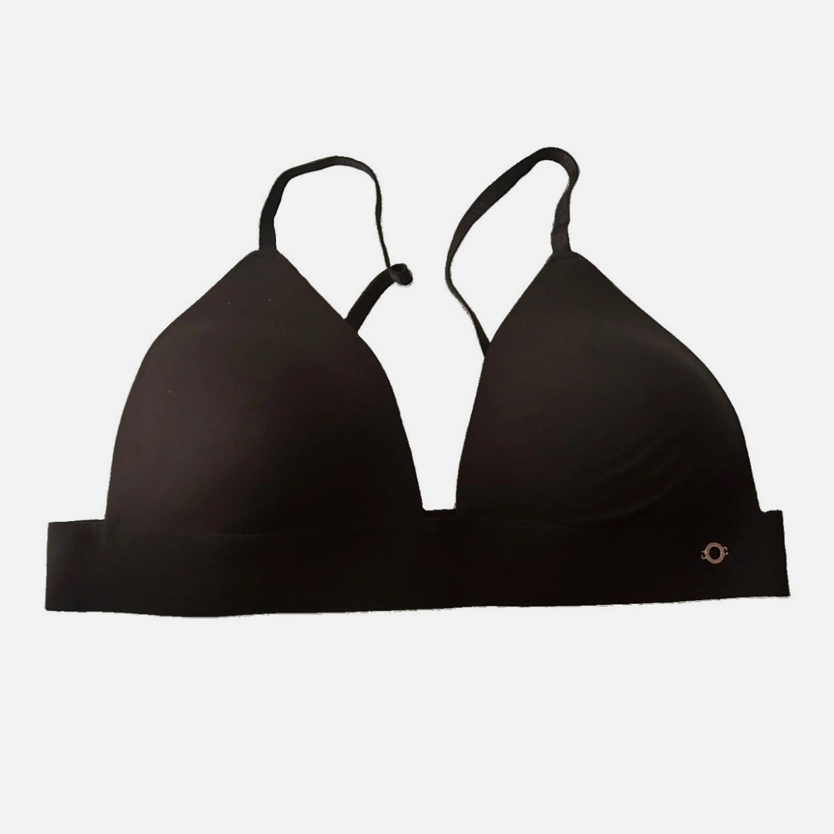 Danskin Intimates 38C Brown Wireless T-Shirt Bra Adjustable Straps Hook Back