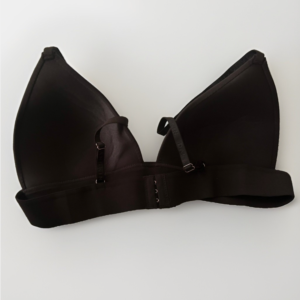 Danskin Intimates 38C Brown Wireless T-Shirt Bra Adjustable Straps Hook Back