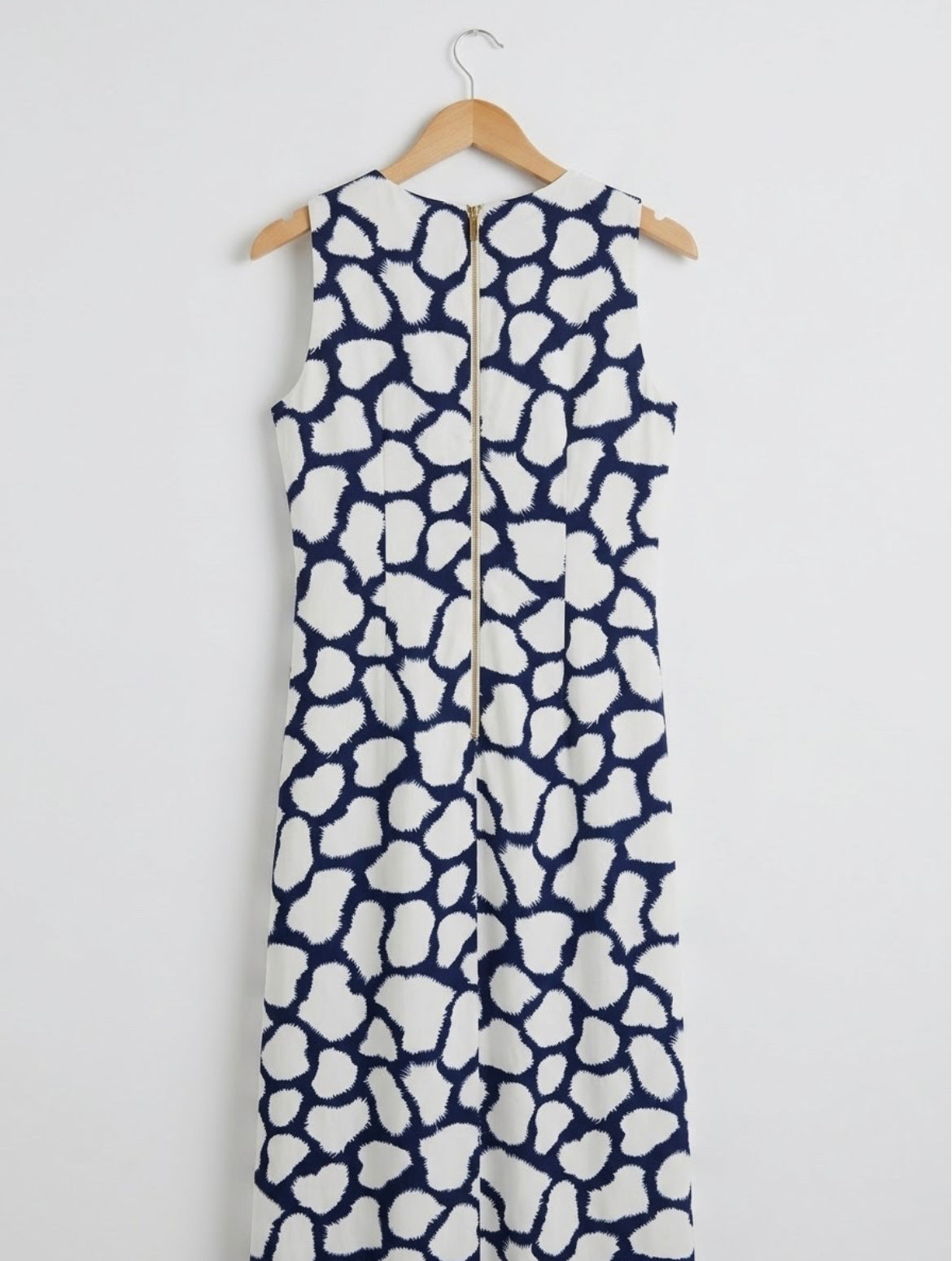 Womens Size 8 Small Printed Maxi Dress Sleeveless Mesh Waist Detail Long Dress