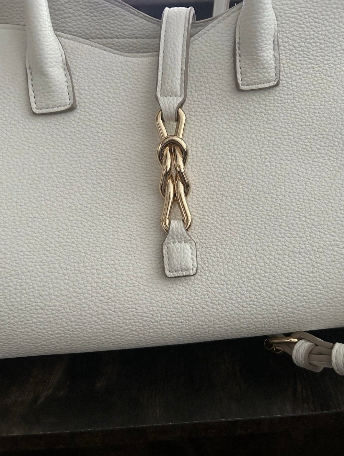 Pre- Owned White Aldo Purse Handbag