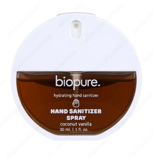 Biopure Hand Sanitizer Spray Coconut Vanilla 1oz Sealed Hydrating Portable