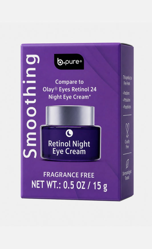 bPure Smoothing Retinol Night Eye Cream Fragrance Free .5oz
