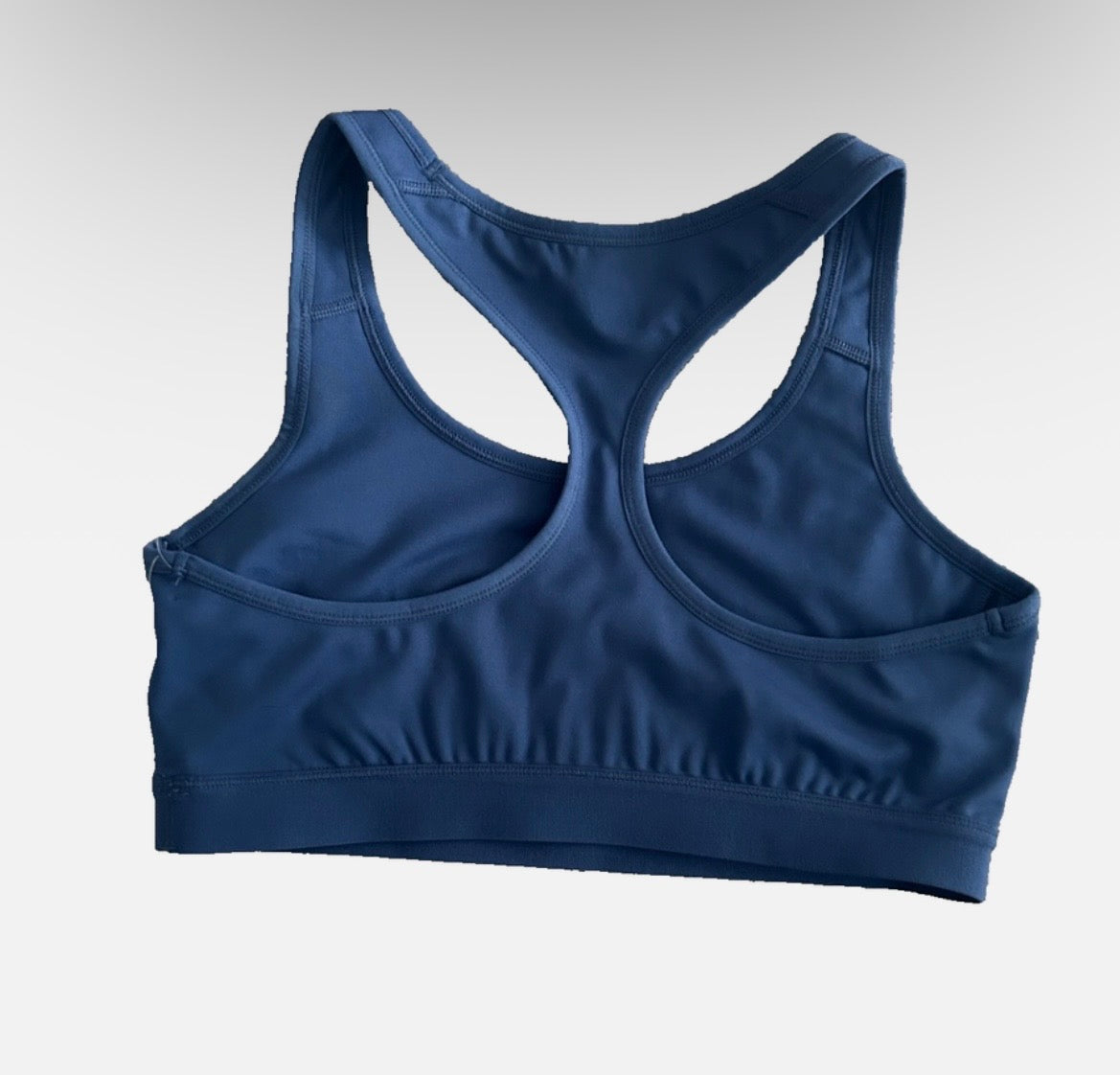 Champion Womens Sports Bra Blue Racerback Moisture Wicking Athletic Workout L