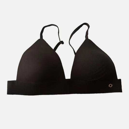 Danskin Intimates 38C Brown Wireless T-Shirt Bra Adjustable Straps Hook Back